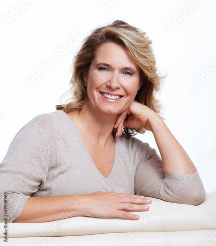 Photo: Happy senior woman. Happy senior woman.