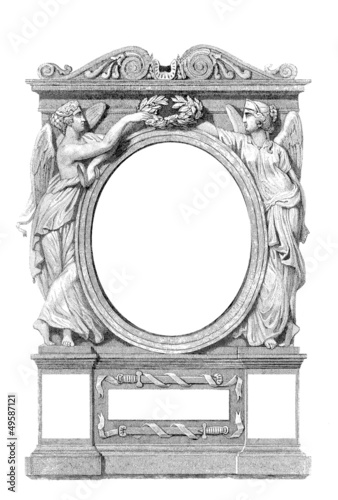 Illustration: Mirror or Page Ornament : Glory - 17th century Mirror or Page Ornament : Glory - 17th century