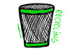 Recycling - Papierkorb (Skizze)