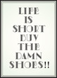 Quote about "Life is short" written with retro styled letters
