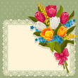 Vektor: Bouquet of spring flowers Bouquet of spring flowers