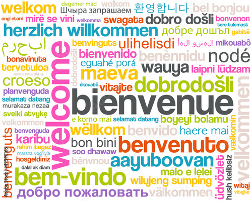 Illustration: welcome - page d'accueil - bienvenue welcome - page d'accueil - bienvenue