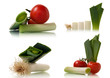 leek and tomato