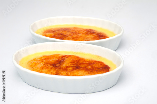 Photo: Two caramel flan dessert Two caramel flan dessert