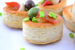 Canapes listos para servir