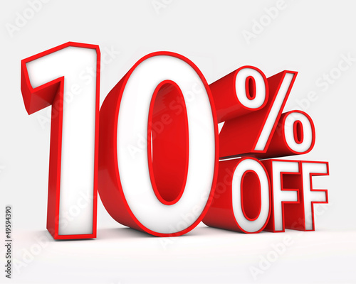 Illustration: 10% off 10% off