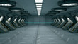 Futuristic Interior. SCIFI. Science Fiction