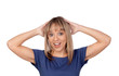 Surprise blond girl