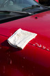 washing a red trck
