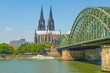 canvas print picture - Koeln panorama