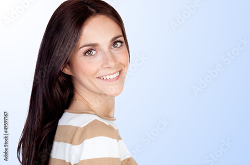 Photo: Beautiful brunette girl Beautiful brunette girl