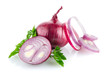Red sliced onion