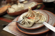 Hot Khinkali with pepper and butter