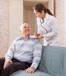 doctor asks  mature patient feels