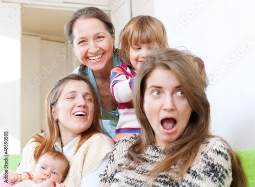 Photo: Happy women of three generations Happy women of three generations