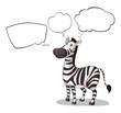 A zebra thinking