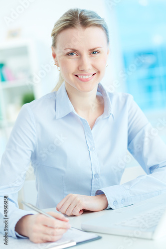 Photo: Businesswoman at work Businesswoman at work