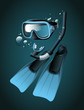 Vector: Diving equipment Diving equipment