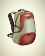 Vector: Traveling bag Traveling bag