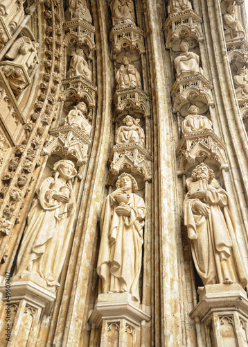 Photo: Details of entry of Petit Sablon church Details of entry of Petit Sablon church