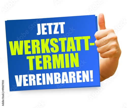 Illustration: Jetzt Werkstatttermin vereinbaren! Button, Icon Jetzt Werkstatttermin vereinbaren! Button, Icon