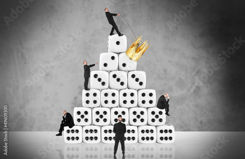 Photo: The winner takes it all - career / gambling concept The winner takes it all - career / gambling concept