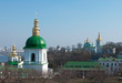 Monastery in Kiev under river Dnieper