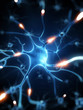 Illustration: 3d rendered illustration - nerve cell 3d rendered illustration - nerve cell