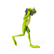 3d rendered funny frog