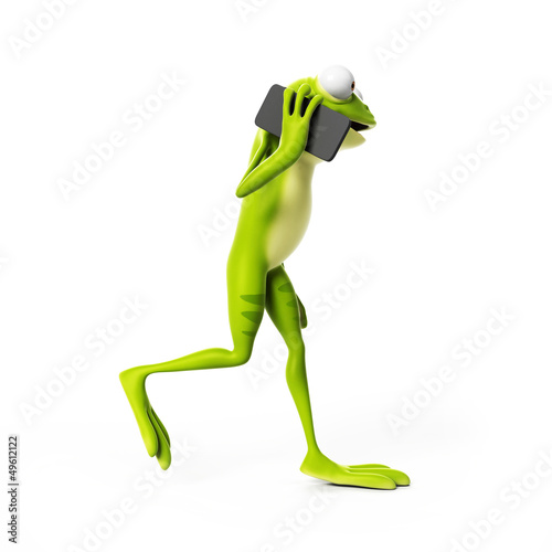 Illustration: 3d rendered funny frog 3d rendered funny frog
