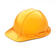 Illustration: Isolated Orange Helmet for Builder on White Background Isolated Orange Helmet for Builder on White Background