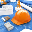 Illustration: Orange Helmet for Builder and Blueprint Orange Helmet for Builder and Blueprint