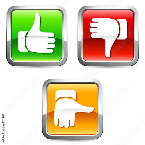 Vector: voting buttons - Bewertung, Voting, Qualität voting buttons - Bewertung, Voting, Qualität