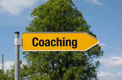 Photo: Gelber Pfeil mit Baum COACHING Gelber Pfeil mit Baum COACHING