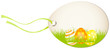 Vertical Hangtag Easter Eggs Orange/Yellow