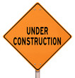 Orange Warning Sign - Under Construction