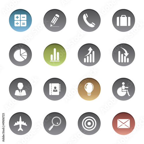 Vector: Finance and business icons Finance and business icons
