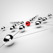 Netzwerk und Social Media - 3D Grafik / 3d Illustration