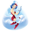Seating on a cloud Cherubim