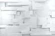 fondo arquitectura abstracta.Pared brillante con cubos