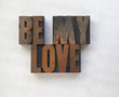 wood type words be my love