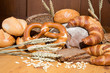 Different types of bread and bakery products
