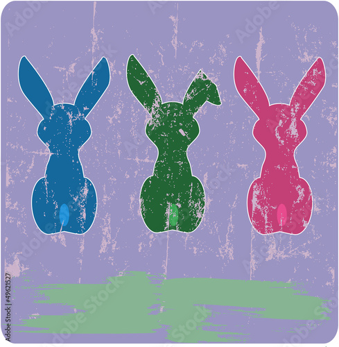 Vector: easter illustration,bunny, free copy space easter illustration,bunny, free copy space