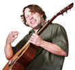 Excited Guitar Player