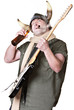 Rock Musician Drinking and Smoking