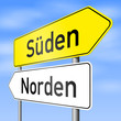 schild lr sueden norden I