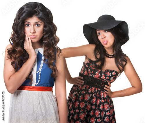 Photo: Woman Sticking Tongue Out at Friend Woman Sticking Tongue Out at Friend