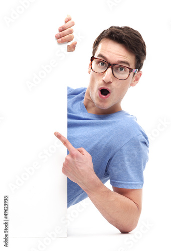 Photo: Man pointing at whiteboard Man pointing at whiteboard