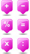 Taschenrechner Icon Pink