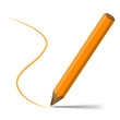 Orange pencil